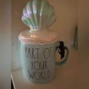 Rae Dunn Sea Shell Mug with Lid